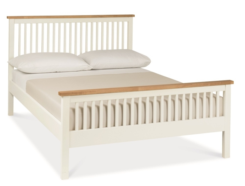 Atlanta two tone bed frame (high foot end)