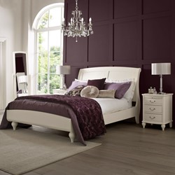 Bordeaux ivory double bed frame by Bentley Designs.