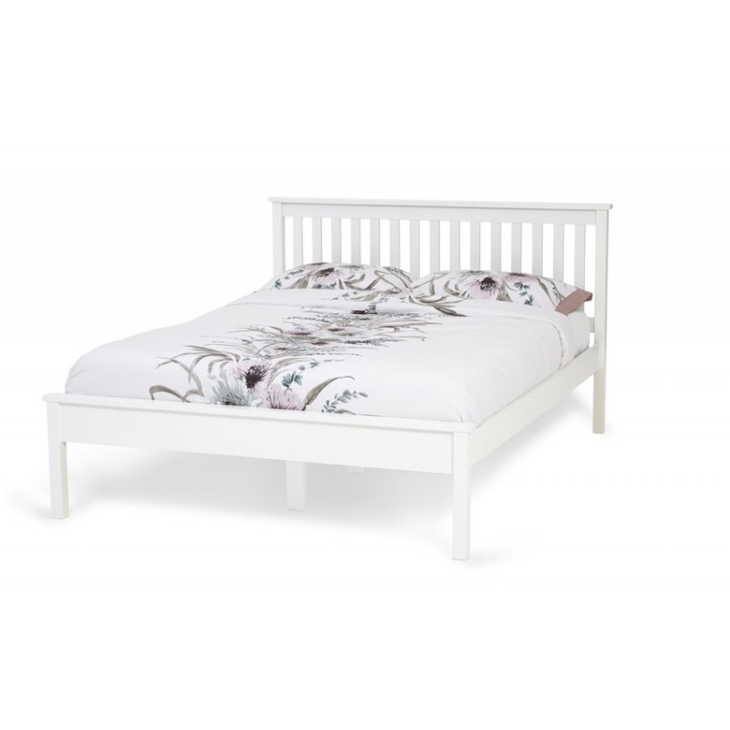 Heather Opal White Bed Frame by Serene