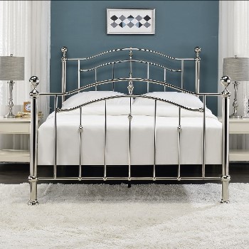 Callisto double chrome bed frame by Limelight.