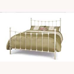 Marseilles ivory gloss bed frame. 