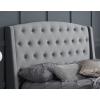 Balmoral Grey velvet fabric bed frame - view 5