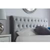 Marlow grey velvet fabric bed - view 2