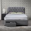Valentino grey fabric bed - view 3