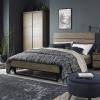 Tivoli weathered oak low foot bed frame  - view 1