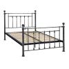 Libra 5ft black chrome or crystal metal bed frame. - view 4
