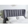Tasya Dark Grey fabric bed frame - view 4