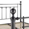 Libra double black chrome or crystal metal bed frame. - view 2