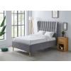Tasya Light Grey fabric bed frame - view 2