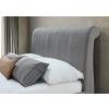 Lancaster grey velvet fabric bed - view 4