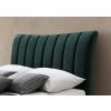 Clover green velvet fabric bed - view 5