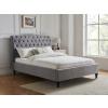 Rosa Light Grey fabric bed frame - view 2