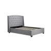 Balmoral Grey velvet fabric bed frame - view 2