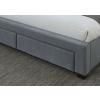 Lancaster grey velvet fabric bed - view 5