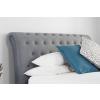 Opulence grey velvet fabric bed - view 4