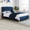 Brompton Blue fabric bed frame - view 1