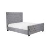 Marquis grey velvet fabric bed - view 2