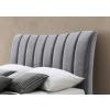 Clover grey velvet fabric bed - view 5