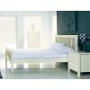 Atlanta soft white bed frame (high foot end) - view 2