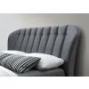 Elm grey velvet fabric bed - view 6