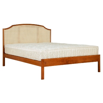 Single wooden rattan bed frames