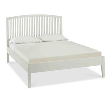 Ashby soft grey bed frame