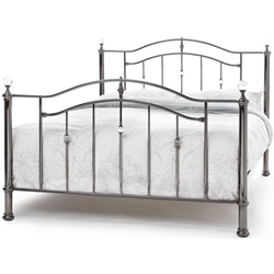 Ashley black nickel double bed frame by Serene furnishings.