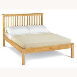 Atlanta light wood 5ft bed frame (low foot end).