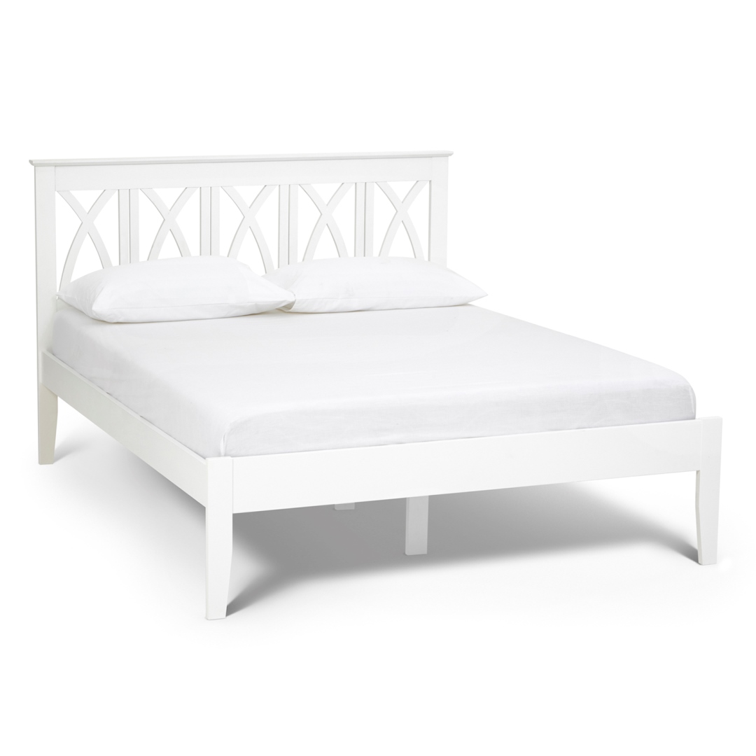 Autumn Opal White Bed Frame by Serene.