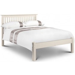 Barcelona stone white bed frame by Julian Bowen