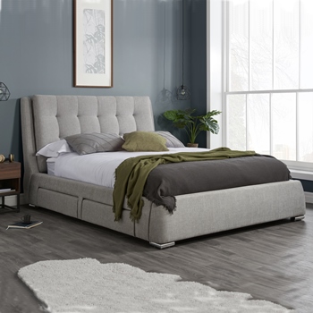 Mayfair grey super king scroll bed