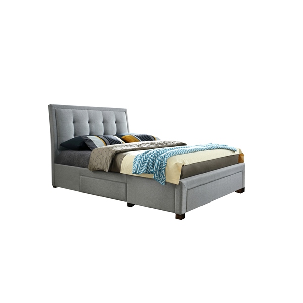 Birlea Shelby Grey Fabric 3 Drawer Bed