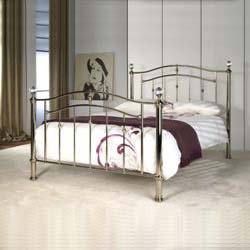 Callisto chrome 5ft bed frame.