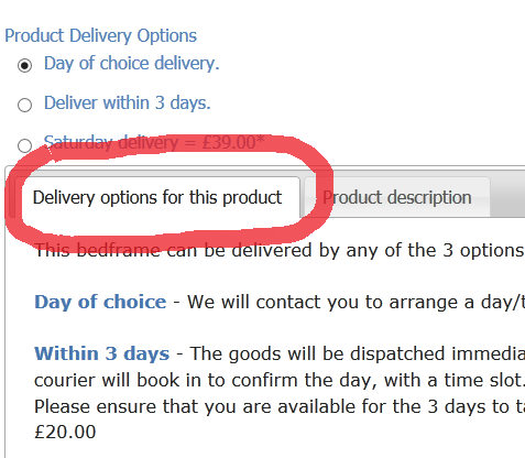 How to choose the delivery options for your order