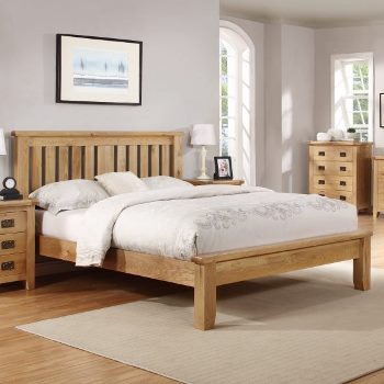 Denver Solid Oak Wooden Bed Frame