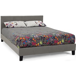 Evelyn steel single fabric bed by Serene.