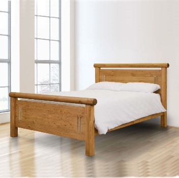 Hamilton small double 4ft pine bed frame.