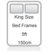 King Size Bed Frames Pine Metal Upholstered