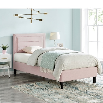 Limelight Picasso Pink Fabric Bed Frame