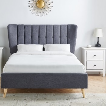 Limelight Tasya Dark Grey Fabric Bed Frame