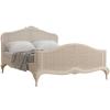 French ivory rattan bed frame.  - view 2