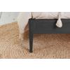 Leonie black oak rattan bed frame.  - view 3