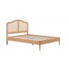 Leonie oak rattan bed frame.  - view 6