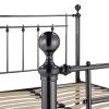 Libra 5ft black chrome or crystal metal bed frame. - view 2