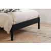 Margot black oak rattan bed frame.  - view 4