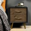 Sienna fumed oak & peppercorn bedstead  - view 5