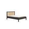 Croxley black oak rattan bed frame.  - view 2