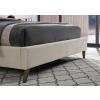 Elm warm stone velvet fabric bed - view 6