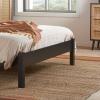 Croxley black oak rattan bed frame.  - view 6