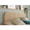 Margot oak rattan bed frame.  - view 3